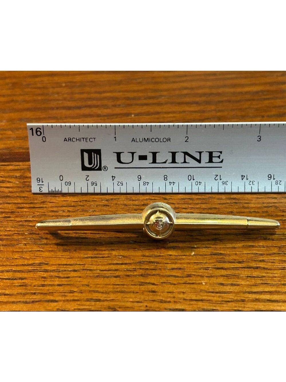 Ford grill Tie Bar Gold One Size - Picture 2 of 2